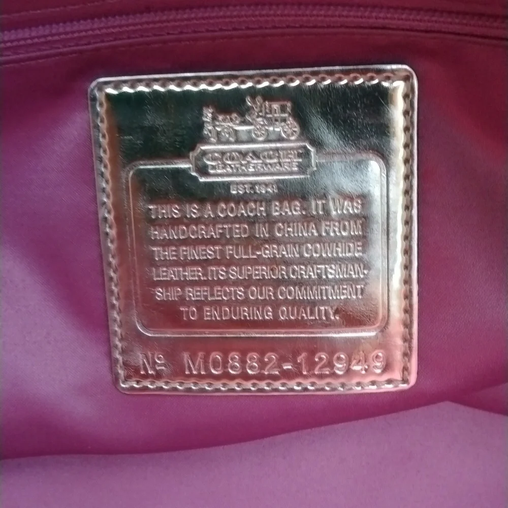 VINTAGE COACH, MADISON SABRINA Large, CAMEL/Gold